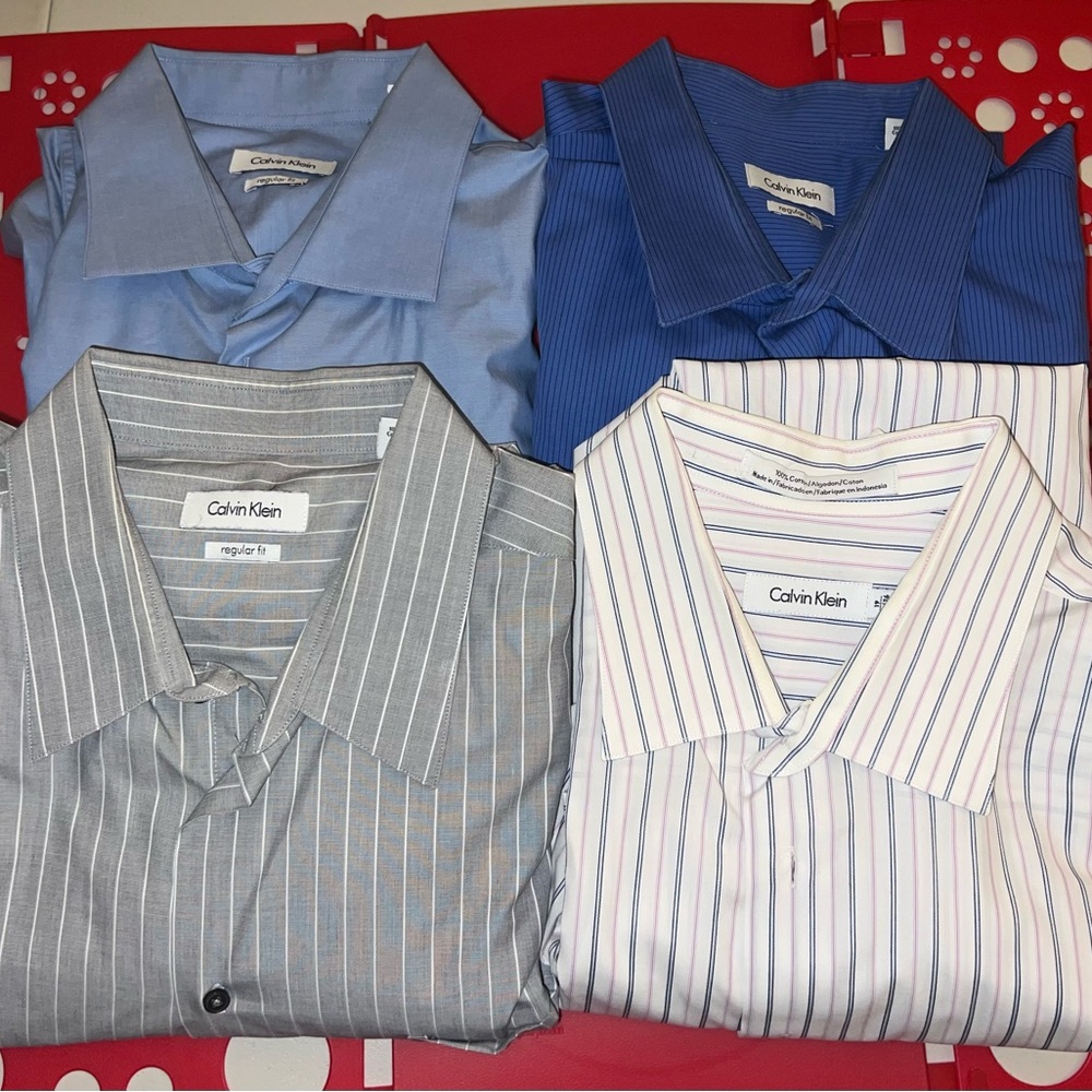 Calvin Klein Dress Shirt Bundle 4 -Size 18